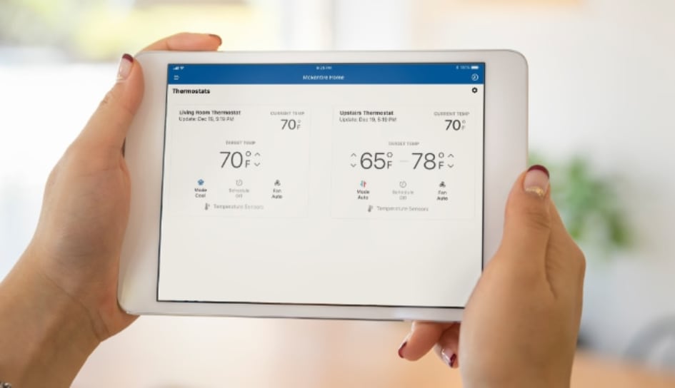 Thermostat control in Mansfield